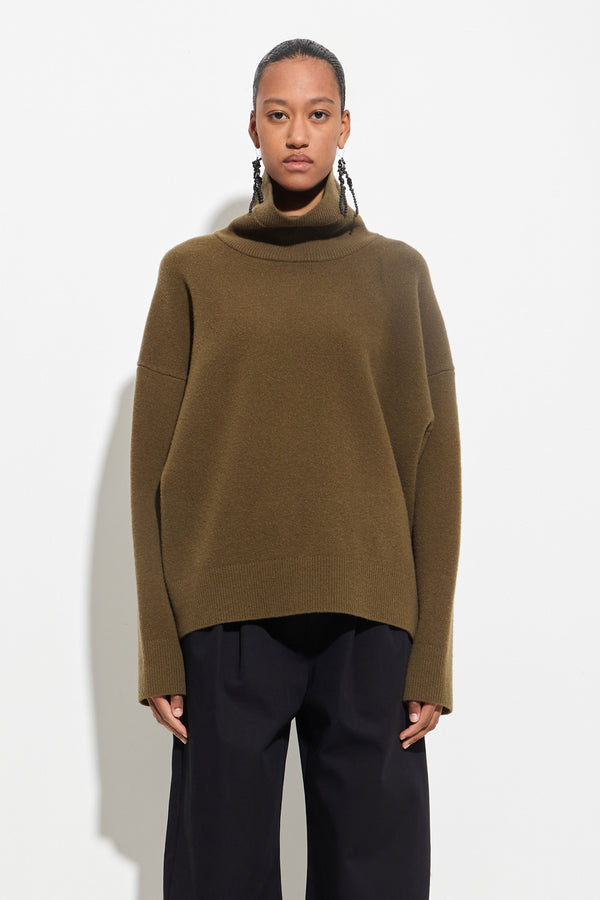 christian wijnants Koket Relaxed Sweater Olive