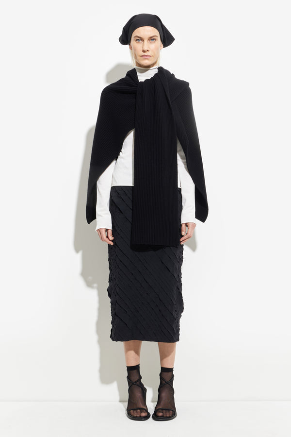 Christian Wijnants Kriella Poncho Scarf Black