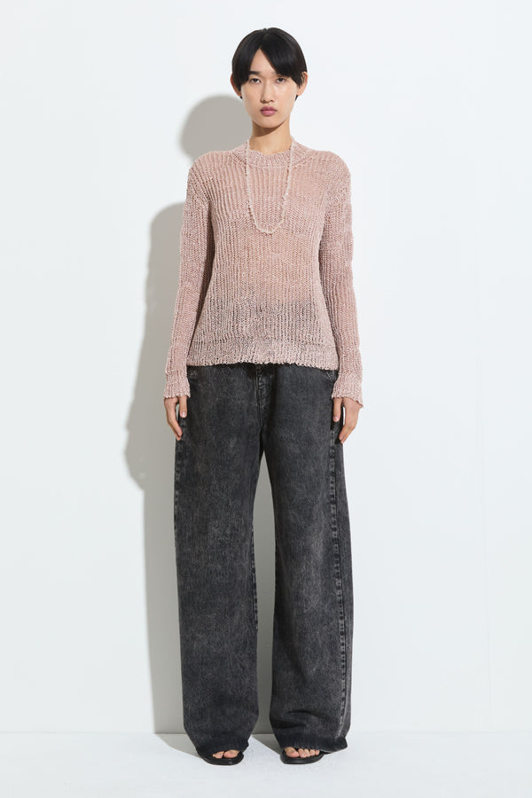 Christian Wijnants Kuma Relaxed Knit Sweater Pearl