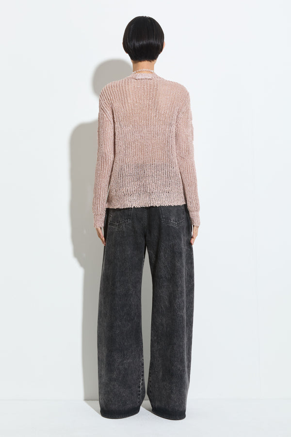 Christian Wijnants Kuma Relaxed Knit Sweater Pearl
