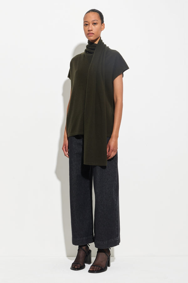 Christian Wijnants Kuo Sleeveless Wraptop Forest