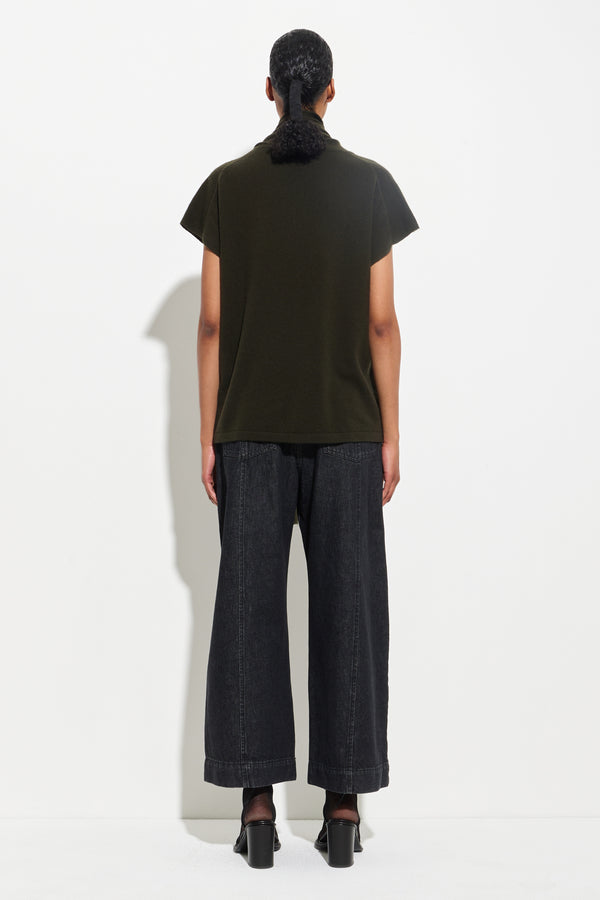 Christian Wijnants Kuo Sleeveless Wraptop Forest
