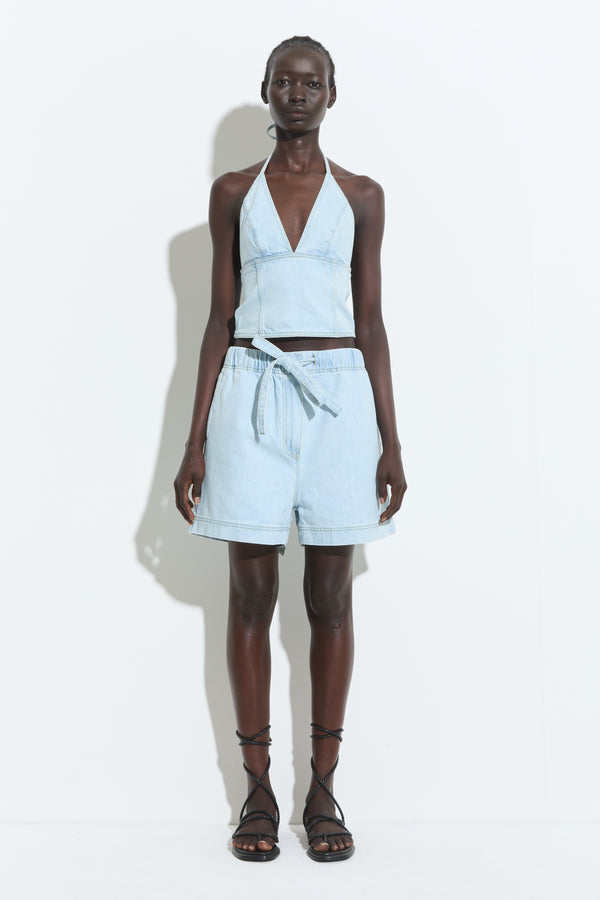 christian wijnants Panya Shorts Light Blue Denim