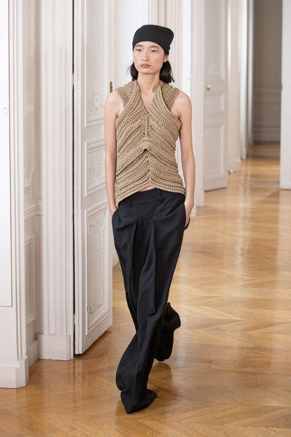 Christian Wijnants Pomello Wide Leg Pants Black