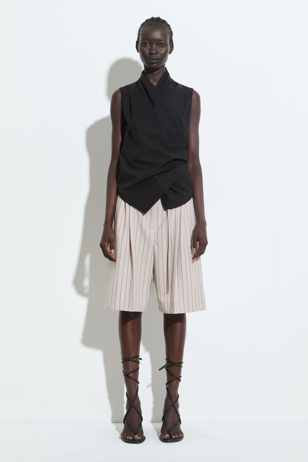 christian wijnants Posur Long Shorts Sand Stripe