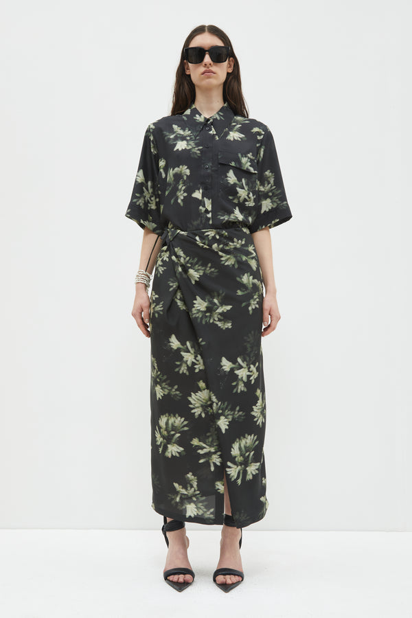 christian wijnants Sade Wrap Skirt Black Anigo