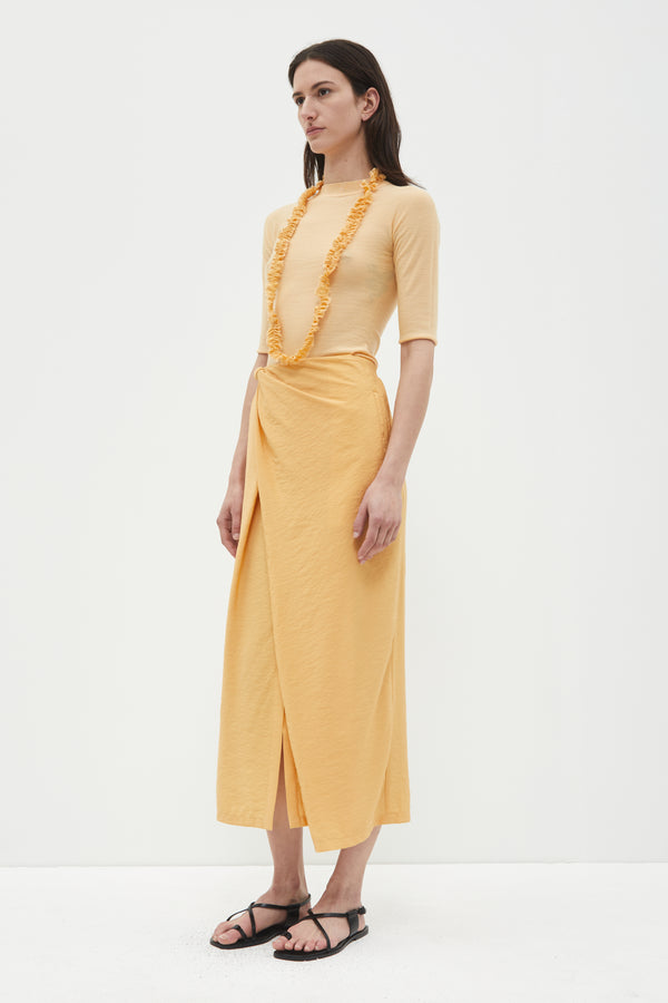 Christian Wijnants Sade Wrap Skirt Light Tangerine