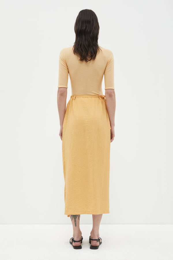 Christian Wijnants Sade Wrap Skirt Light Tangerine