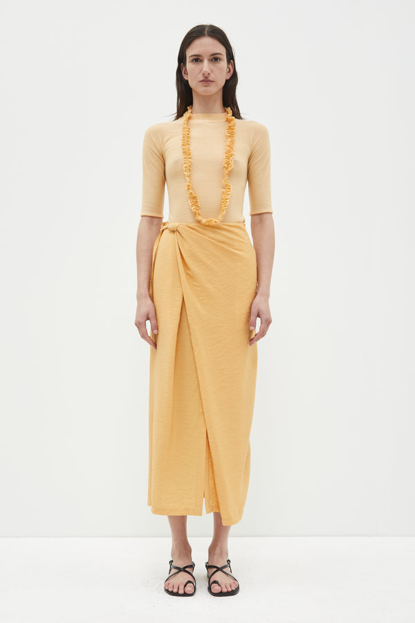 christian wijnants Sade Wrap Skirt Light Tangerine