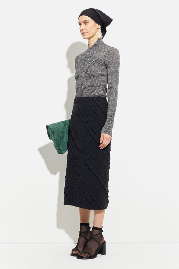 Christian Wijnants Simbi Fluent Skirt Black