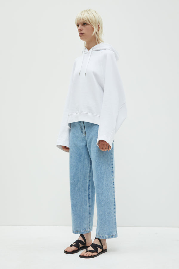 Christian Wijnants Taraji Oversized Hoodie White