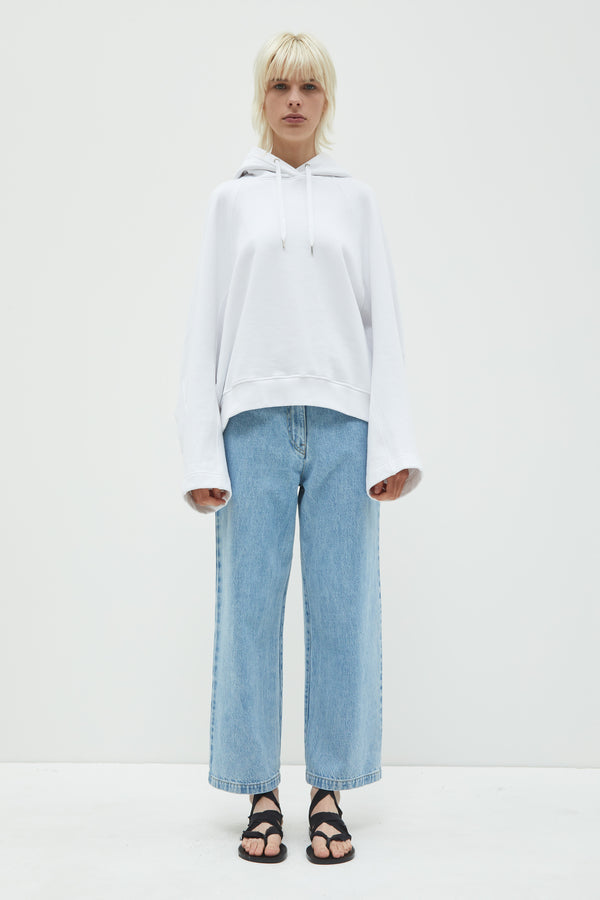 Christian Wijnants Taraji Oversized Hoodie White