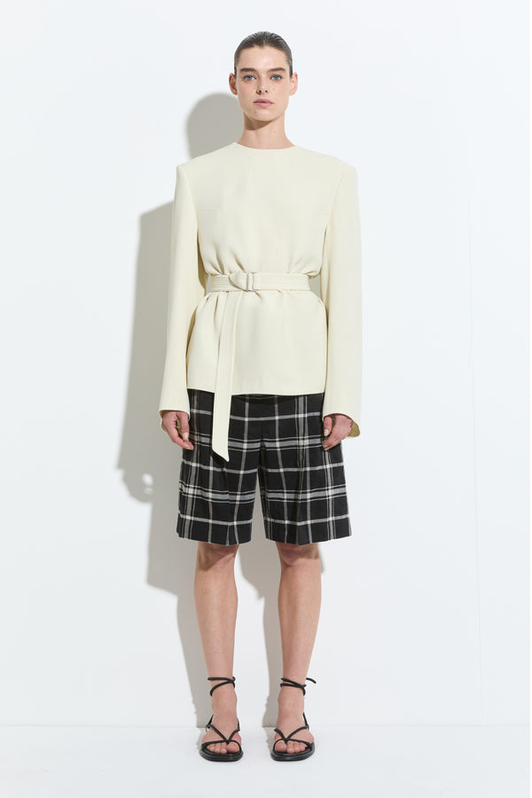 Christian Wijnants Tariq Long Sleeve Top Cream