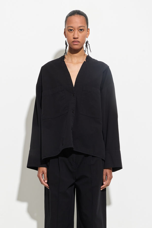 christian wijnants Tashvid V-neck Shirt Black