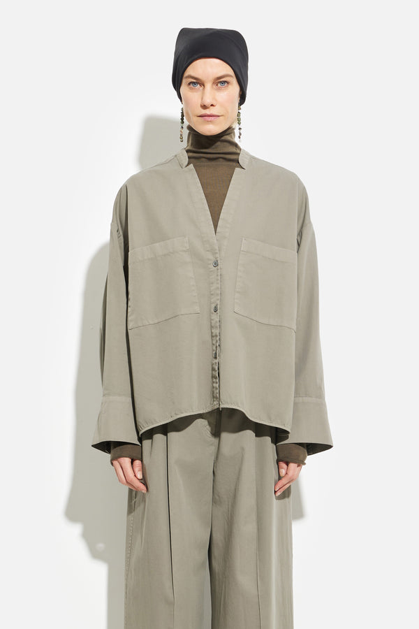 christian wijnants Tashvid V-neck Shirt Mud