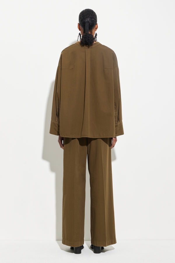 Christian Wijnants Tashvid V-neck Shirt Olive