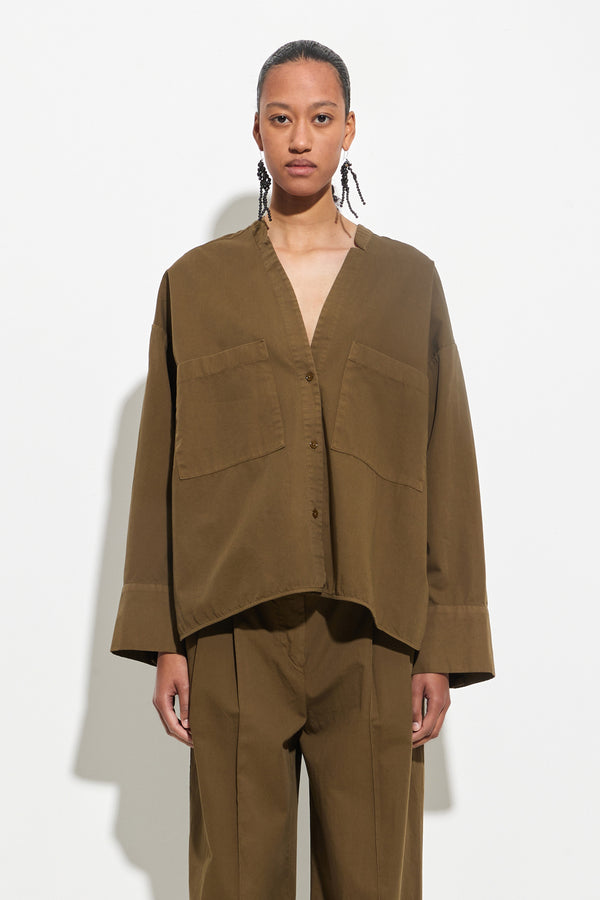 christian wijnants Tashvid V-neck Shirt Olive