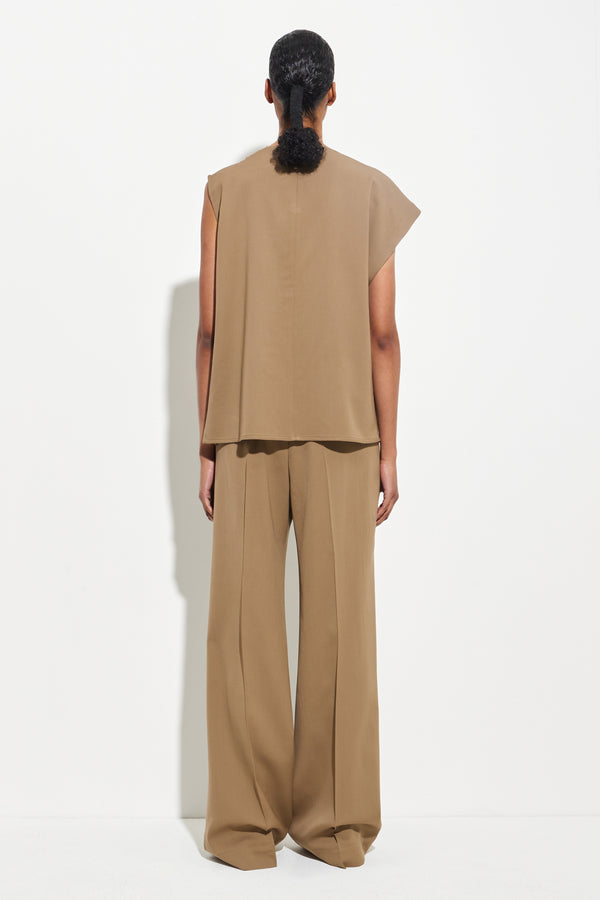 Christian Wijnants Teiho Sleeveless Top Almond