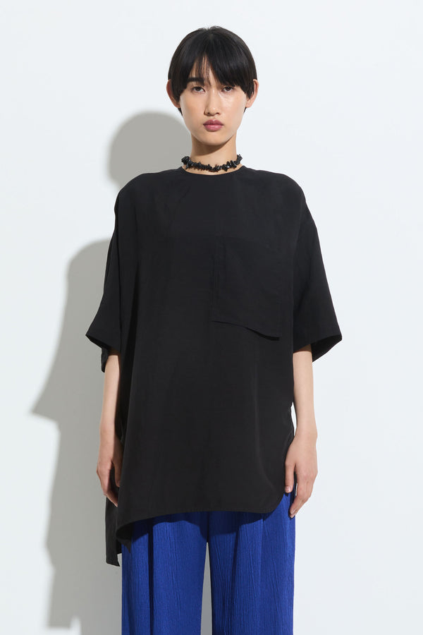 christian wijnants Tequila Asymmetrical Top Black