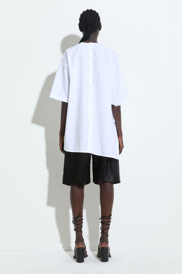 Christian Wijnants Tequila Asymmetrical Top White