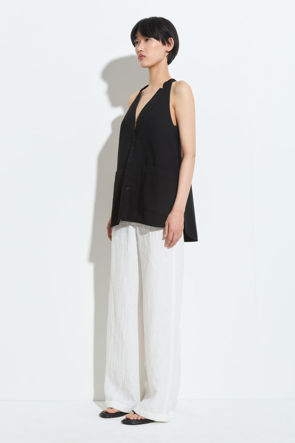 Christian Wijnants Terrica Sleeveless Top Black