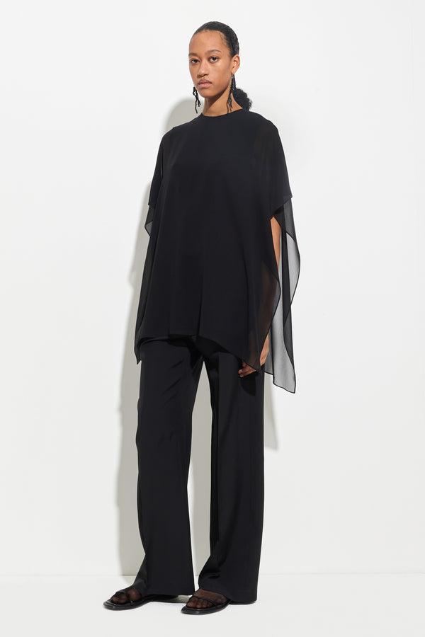 Christian Wijnants Thiny Georgette Top Black