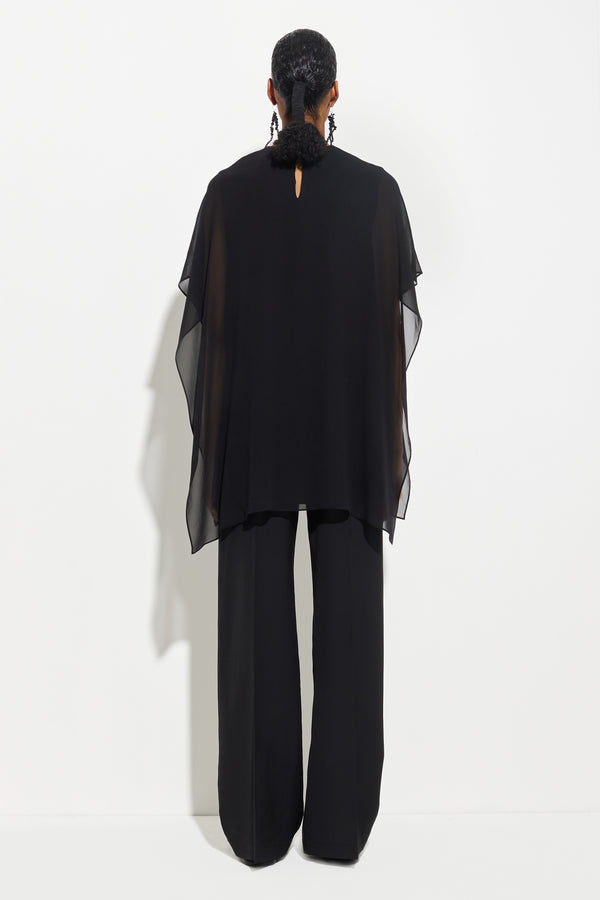 Christian Wijnants Thiny Georgette Top Black