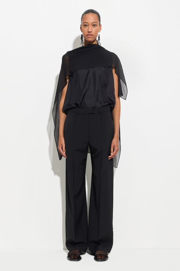 Christian Wijnants Thiny Georgette Top Black