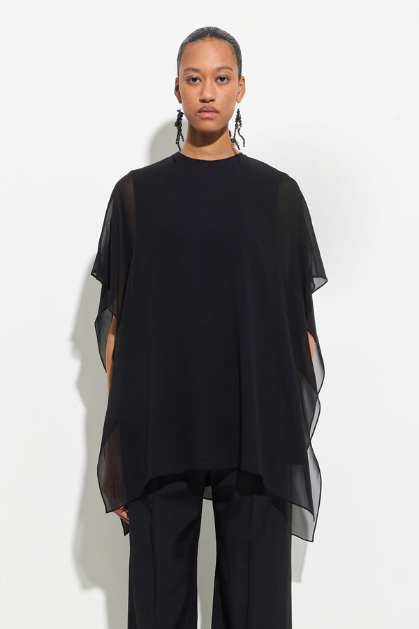 christian wijnants Thiny Georgette Top Black
