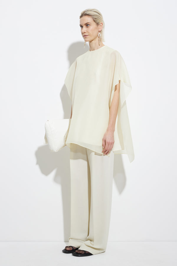 Christian Wijnants Thiny Organza Top Butter