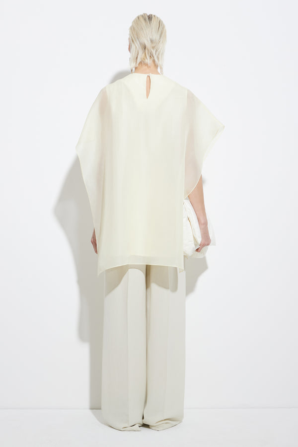 Christian Wijnants Thiny Organza Top Butter