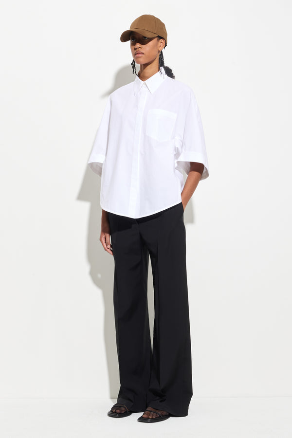 Christian Wijnants Tialle Puff Sleeve Shirt White