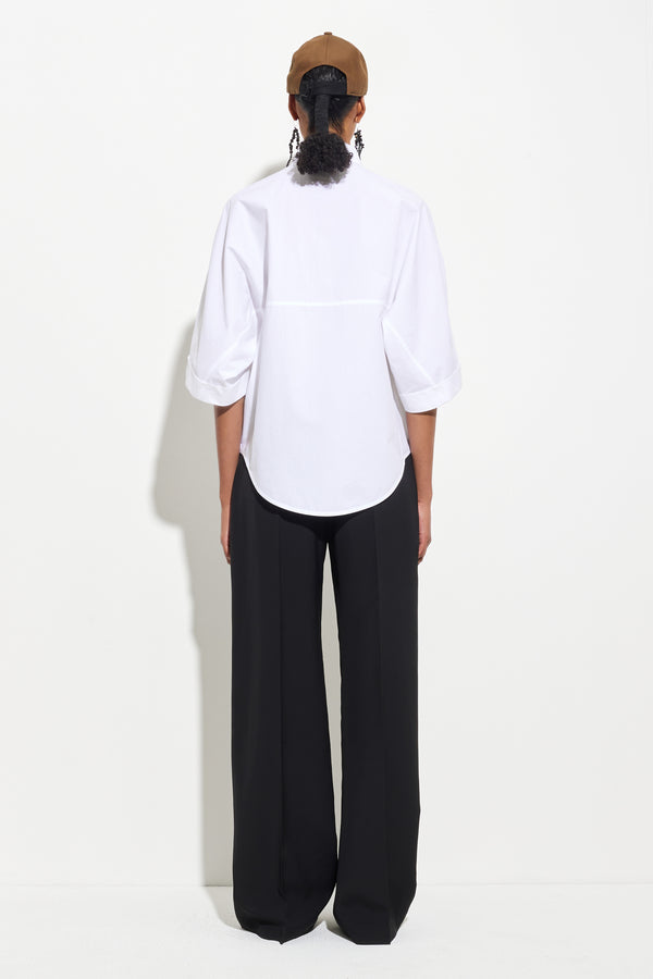 Christian Wijnants Tialle Puff Sleeve Shirt White