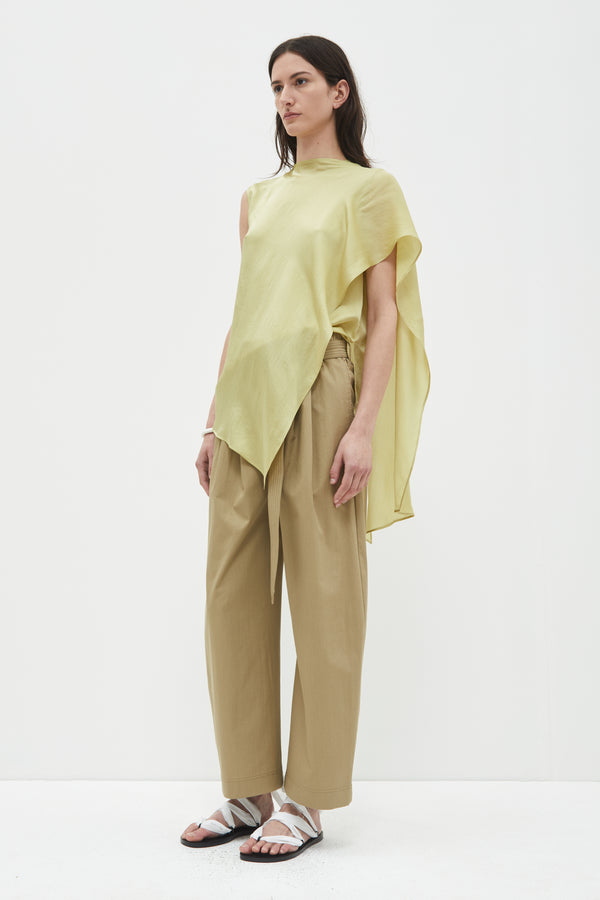 Christian Wijnants Toru Sleeveless Scarf Top Flax