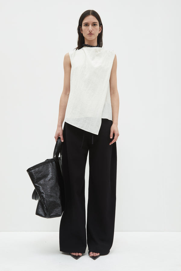 Christian Wijnants Toru Sleeveless Scarf Top Milk