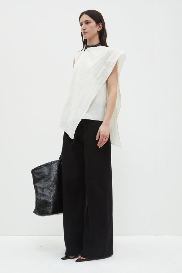 Christian Wijnants Toru Sleeveless Scarf Top Milk