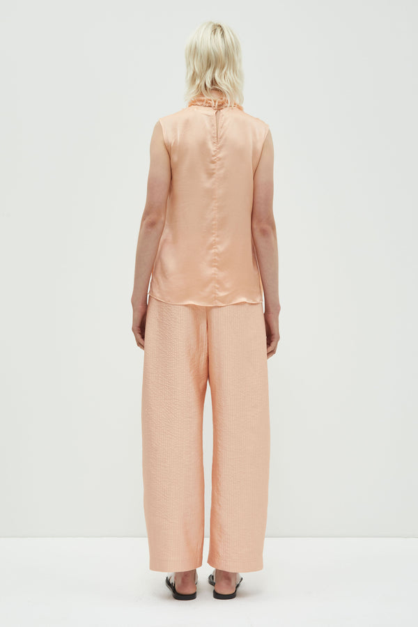 Christian Wijnants Toru Sleeveless Scarf Top Peach