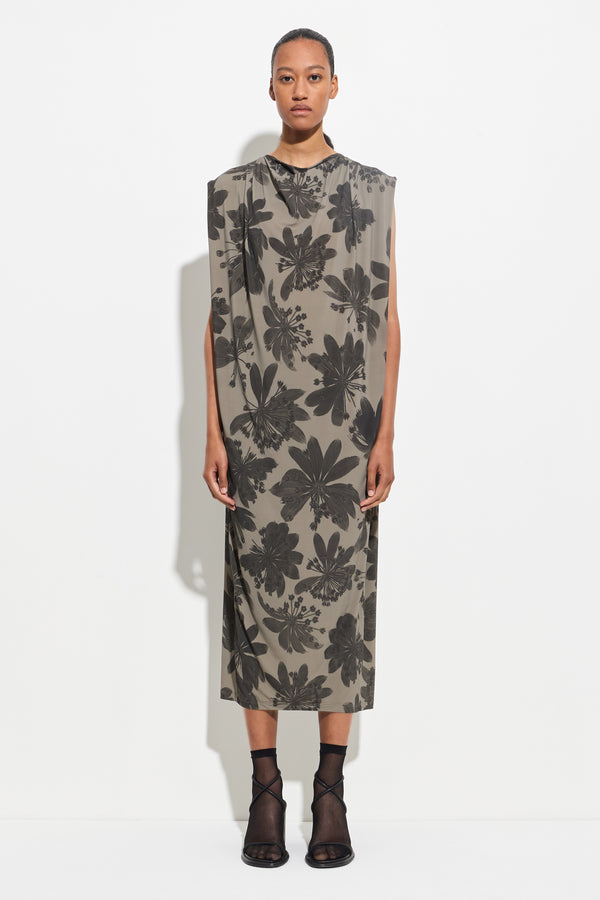 christian wijnants Daban Jersey Dress Dark Mud Seaweed Bugra