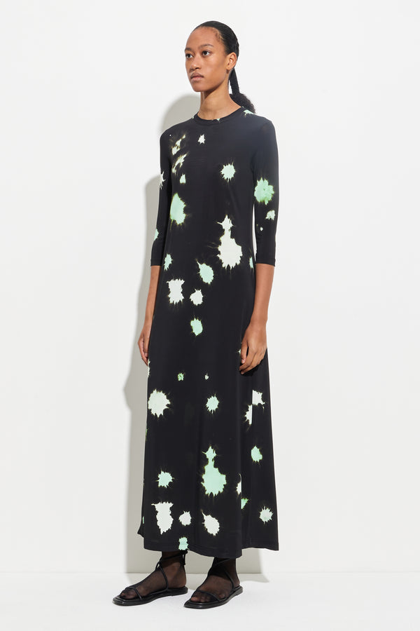 Christian Wijnants Dafnez Jersey Dress Black Seafoam Tachy