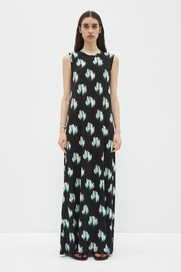 christian wijnants Dalmanu Sleeveless Jersey Dress Black Nymphaea