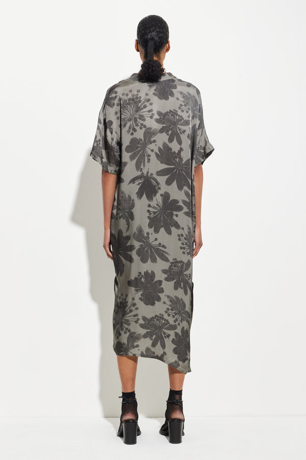 Christian Wijnants Dives Kaftan Dress Dark Mud Seaweed Bugra