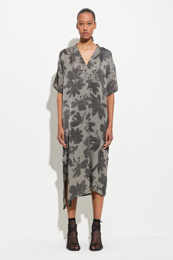 christian wijnants Dives Kaftan Dress Dark Mud Seaweed Bugra