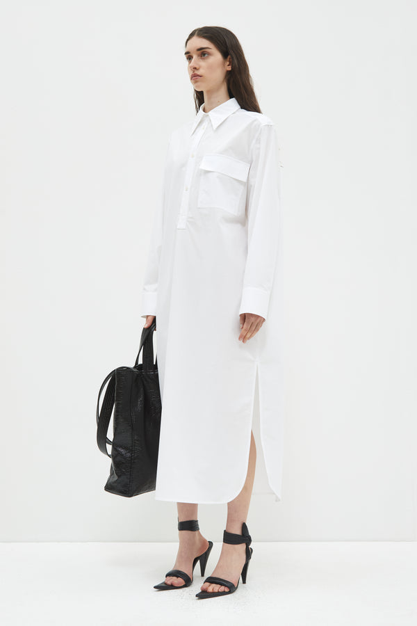 Christian Wijnants Dua Long Sleeves Shirt Dress White