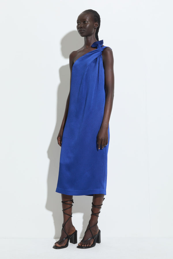 Christian Wijnants Dyata One Shoulder Dress Midnight