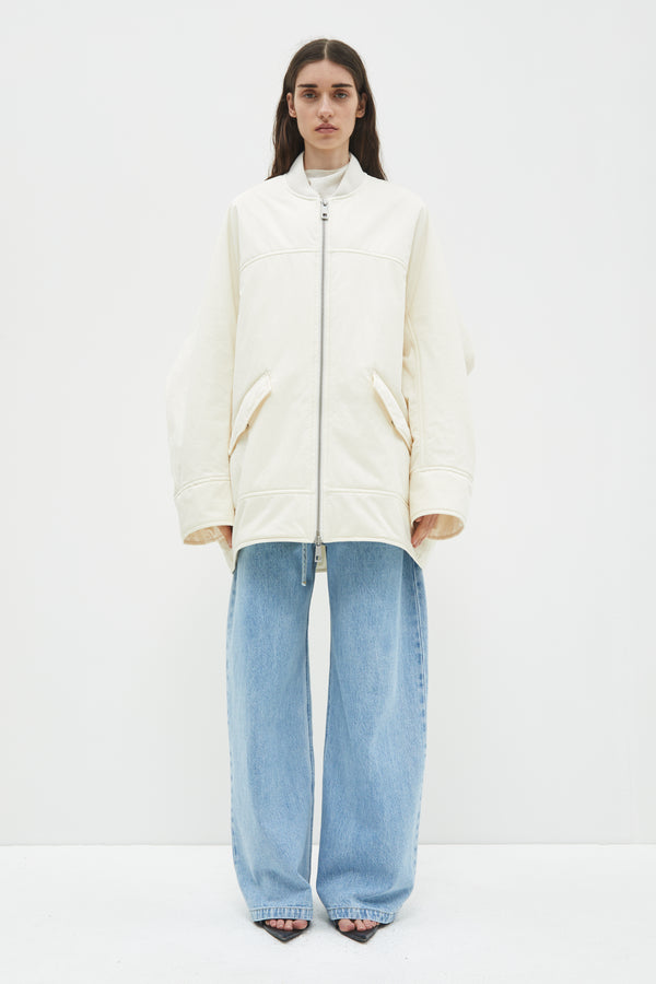 christian wijnants Jabari Oversized Bomber Off White