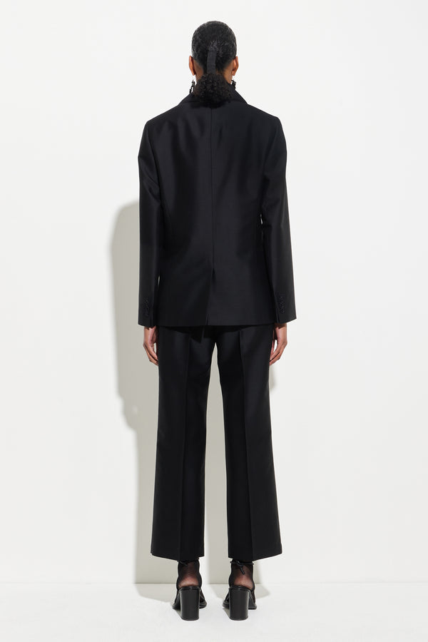 Christian Wijnants Jillos Draped Scarf Blazer Black