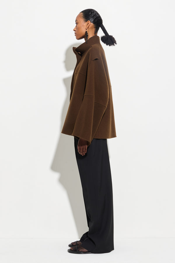 Christian Wijnants Juwano Wide Sleeve Jacket Chestnut
