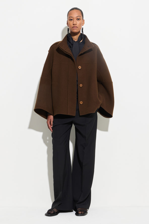 christian wijnants Juwano Wide Sleeve Jacket Chestnut