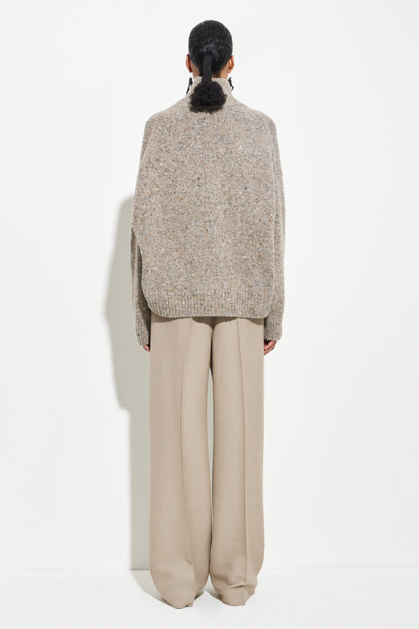 Christian Wijnants Kemijo Oversized Sweater Clay Toffee