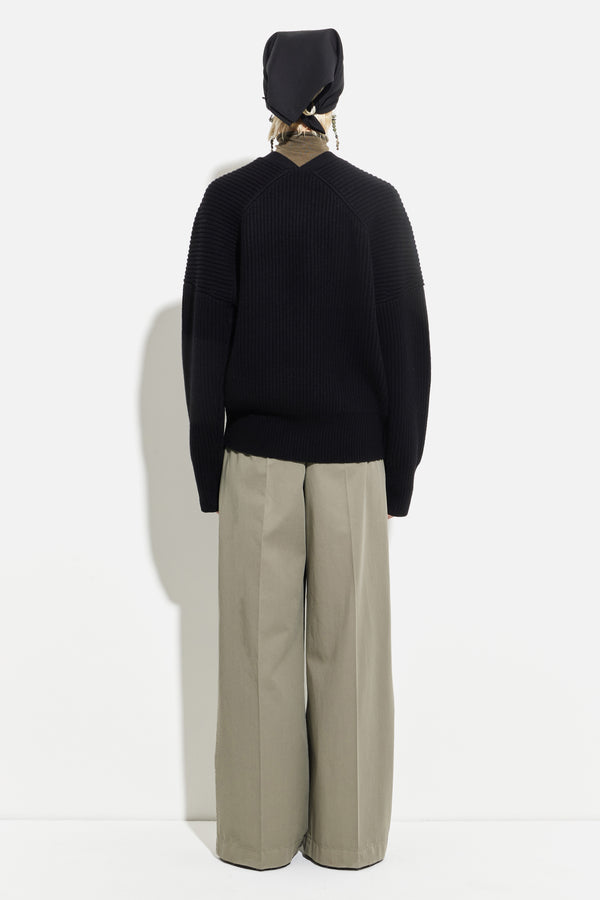 Christian Wijnants Khrami Scarf Oversized Cardigan Black